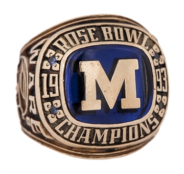 1993 Michigan Wolverines Rose Bowl Champions Ring